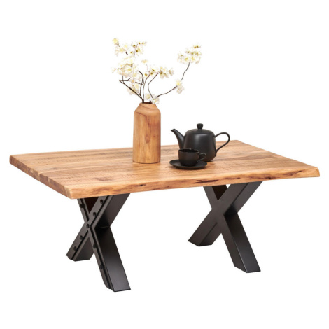 Ambia Home KONFERENČNÍ STOLEK, přírodní barvy, černá, dřevo, kov, 115/70/45 cm