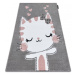 Dywany Łuszczów Dětský kusový koberec Petit Kitty cat grey - 200x290 cm