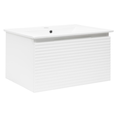 Koupelnová skříňka s umyvadlem Naturel Savona 98x43x44,8 cm bílá lesk