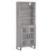 vidaXL Skříň highboard šedá sonoma 69,5 x 34 x 180 cm kompozitní dřevo