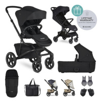 EASYWALKER Kombinovaný kočárek Jimmey Pepper Black XXL RWS + Jackey Shadow Black