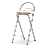 Barová židle MAXTON, dřevo v barvě buk/kov