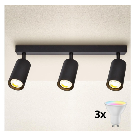 Brilagi - LED Stmívatelné bodové svítidlo SELE 3xGU10/6,5W/230V černá BG0626+3xAI0414