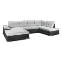 Sconto Sedací souprava PALERMO pravá, světle šedá/antracitová