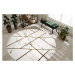 Dywany Łuszczów Kusový koberec Emerald geometric 1012 cream and gold kruh - 160x160 (průměr) kru