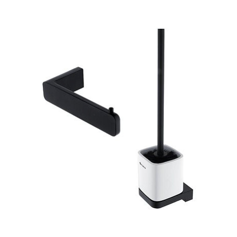 Nimco Maya černá Koupelnová sada k wc – toaletní štětka a držák papíru MAC-set-94KN-90