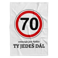 IMPAR Fleecová deka Ty jedeš dál - 70 let