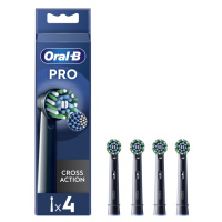 ORAL-B EB 50-4 PRO Cross Action Black Kartáčkové hlavy 4 kusy