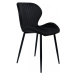 TZB Designová židle Dallas samet černá