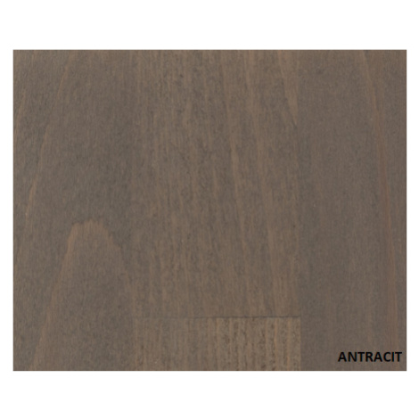 Postel BMB Sofi - Masivní Buk Rozměr: 180x220 cm, Provedení rohů: Rovné, Moření: Antracit