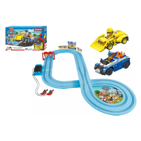 Autodráha Carrera First Paw Patrol/Tlapková Patrola 2,9m plast +2 auta na bat. v krabici 50x30x7