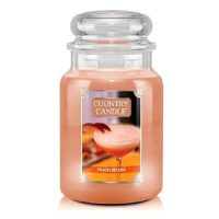 Country Candle Svíčka ve skleněné dóze, Broskvové bellini, 680 g