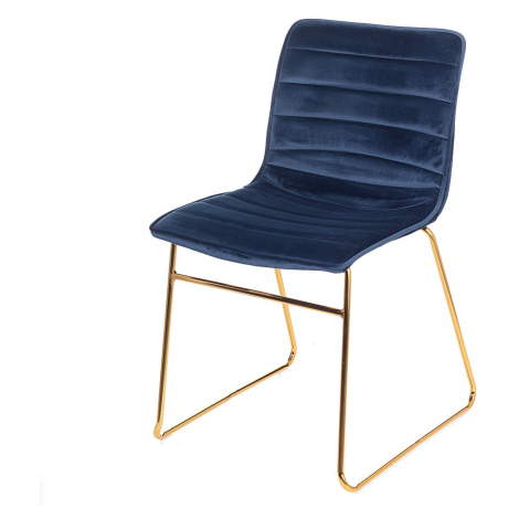 Dekoria Čalouněná židle Milo Navy, 45 x 53,5 x 80cm