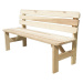 ROJAPLAST Zahradní lavice VIKING dřevěná přírodní - 150 cm