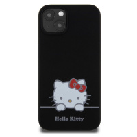 Zadní kryt Hello Kitty Liquid Silicone Daydreaming Logo pro Apple iPhone 13, black