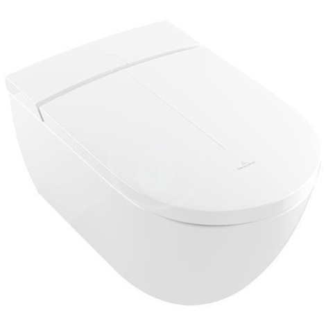 VILLEROY & BOCH ViClean Závěsné WC s bidetovým sedátkem, Directflush, s CeramicPlus, alpská bílá
