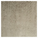 Dekorační vzorovaný velvet závěs s kroužky LUISA tmavě béžová 140x250 cm (cena za 1 kus) MyBestH