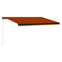 Ručně zatahovací markýza 500x300 cm Dekorhome Modrá