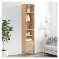 vidaXL Skříň highboard dub sonoma 34,5 x 34 x 180 cm kompozitní dřevo