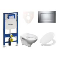 Cenově zvýhodněný závěsný WC set Geberit do lehkých stěn / předstěnová montáž+ WC S-Line S-line 