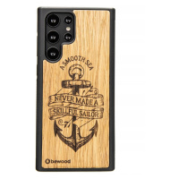 Pouzdro Bewood pro Samsung Galaxy S22 Ultra Kotva Dub