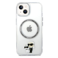Karl Lagerfeld IML Karl and Choupette NFT MagSafe Zadní Kryt pro iPhone 13 Transparent