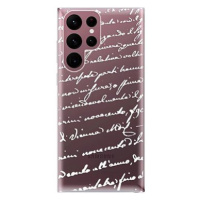 iSaprio Handwriting 01 - white pro Samsung Galaxy S22 Ultra 5G