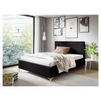 Eka Čalouněná postel SMART+ 160x200 cm Barva látky Trinity: (2316) Černá, Úložný prostor: S dřev