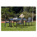Zahradní stůl JOKER — 138×78×72, umělý ratan, více barev Hnědá