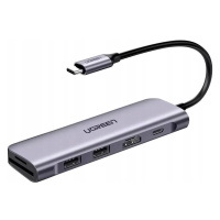 Adaptér 6V1 Ugreen Hub Usb-c Na Usb, Hdmi, Sd 100W