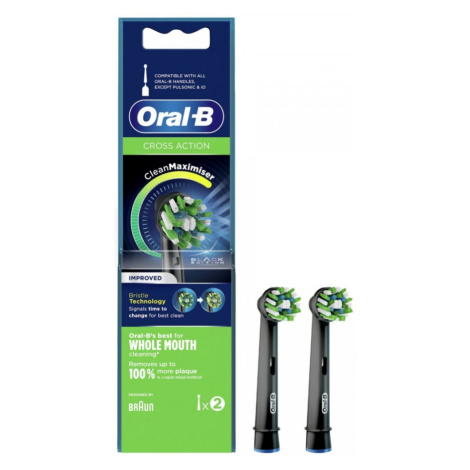 Oral-B CrossAction BLACK CleanMaximiser EB50BRB-2 náhradní kartáčky, 2ks