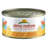 Almo Nature konzervy 24 x 70 g - Kuřecí plátky