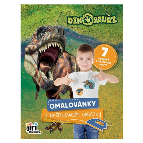 Omalovánky s nažehlovacími obrázky Dinosauři JM - Jiří Models