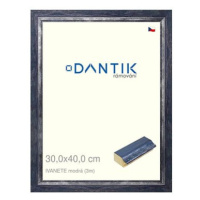 DANTIK rámeček 30 × 40, IVANETE modrý plexi čiré