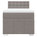 vidaXL Box spring postel s matrací taupe 80x200 cm textil