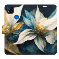 iSaprio flip pouzdro Gold Flowers pro Xiaomi Redmi 9C