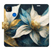 iSaprio flip pouzdro Gold Flowers pro Xiaomi Redmi 9C