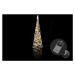 Nexos 5976 Vánoční dekorace - Akrylový kužel - 60 cm, teple bílé na baterie