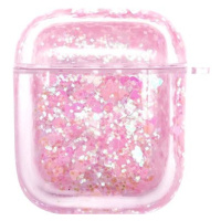 iWill PC Protective Liquid Floating Glitter Apple Airpods Case Heart Pink