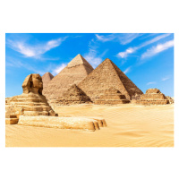 Fotografie The Sphinx by the Pyramids of, Anton Aleksenko, (40 x 26.7 cm)