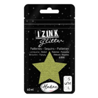 Třpytky IZINK Glitter velikost M - světle zelená, 60 ml, 1.  vydání