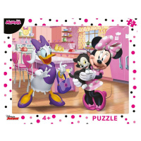 Dino Růžová Minnie deskové puzzle 40 dílků