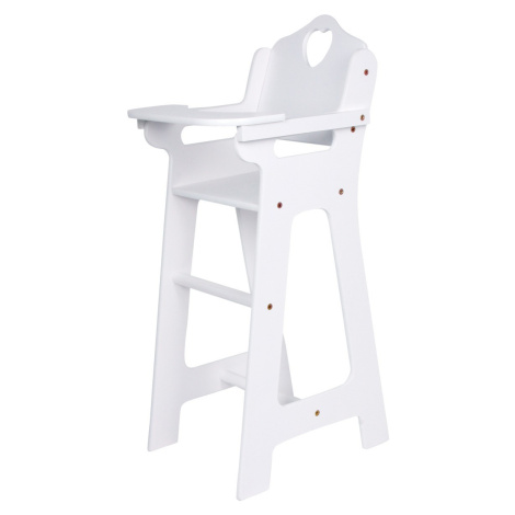 Small foot Dřevěná židlička pro panenky DOLL bílá