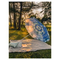 Modro-bílý slunečník SOLSTICE 180 cm
