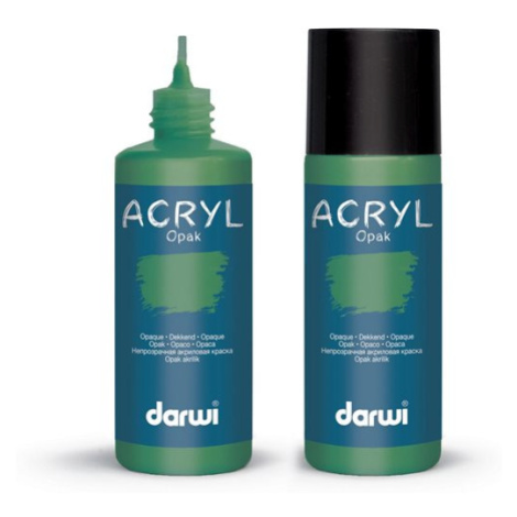 Akrylová barva DARWI ACRYL OPAK 80 ml, borovicová zelená