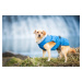 Vsepropejska Furila bunda pro psa s kožíškem Barva: Modrá, Délka zad (cm): 38, Obvod hrudníku: 5