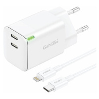 Foneng Nabíječka Foneng GAN35 USB-C 2-Port 2,4A (bílý)