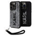 Karl Lagerfeld Sequins Reversible Kryt iPhone 15 Pro černý/stříbrný
