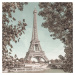 Fotografie PARIS Eiffel Tower & River Seine | urban vintage style, Melanie Viola, (40 x 40 cm)