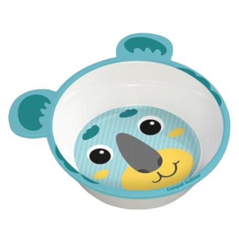 CANPOL BABIES Melaminová miska protiskluzová s ouškama zelená 490 ml